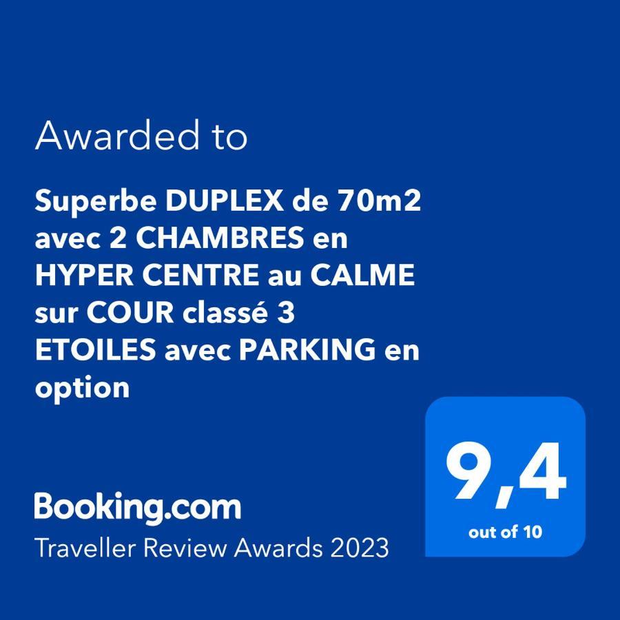 Superbe Duplex De 70m2 Avec 2 Chambres En Hyper Centre Au Calme Sur Cour Classe 3 Etoiles Avec Parking En Option