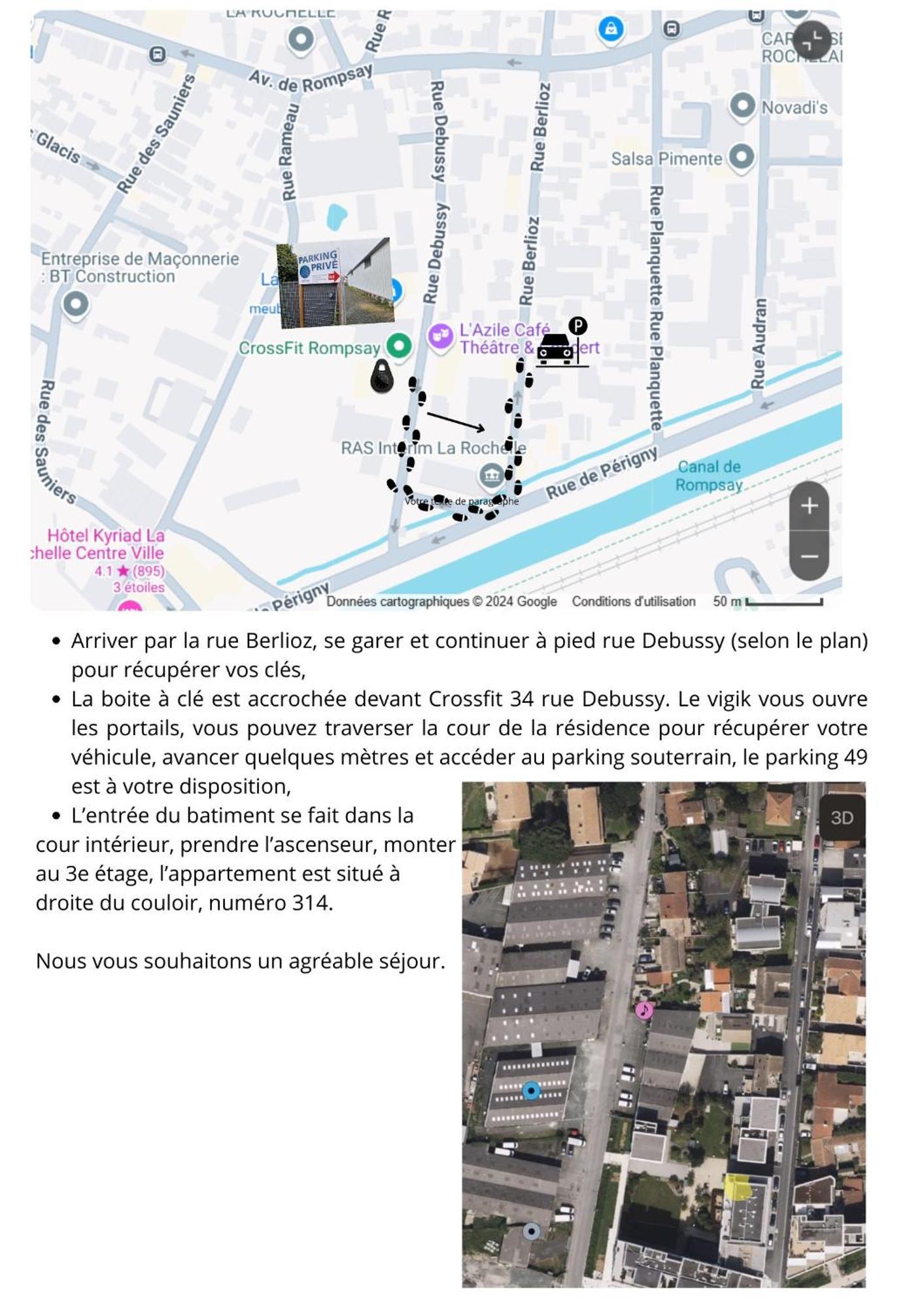 Ambre Appart-wifi-terrasse-parking-terrasse-2 Couchages Apartment