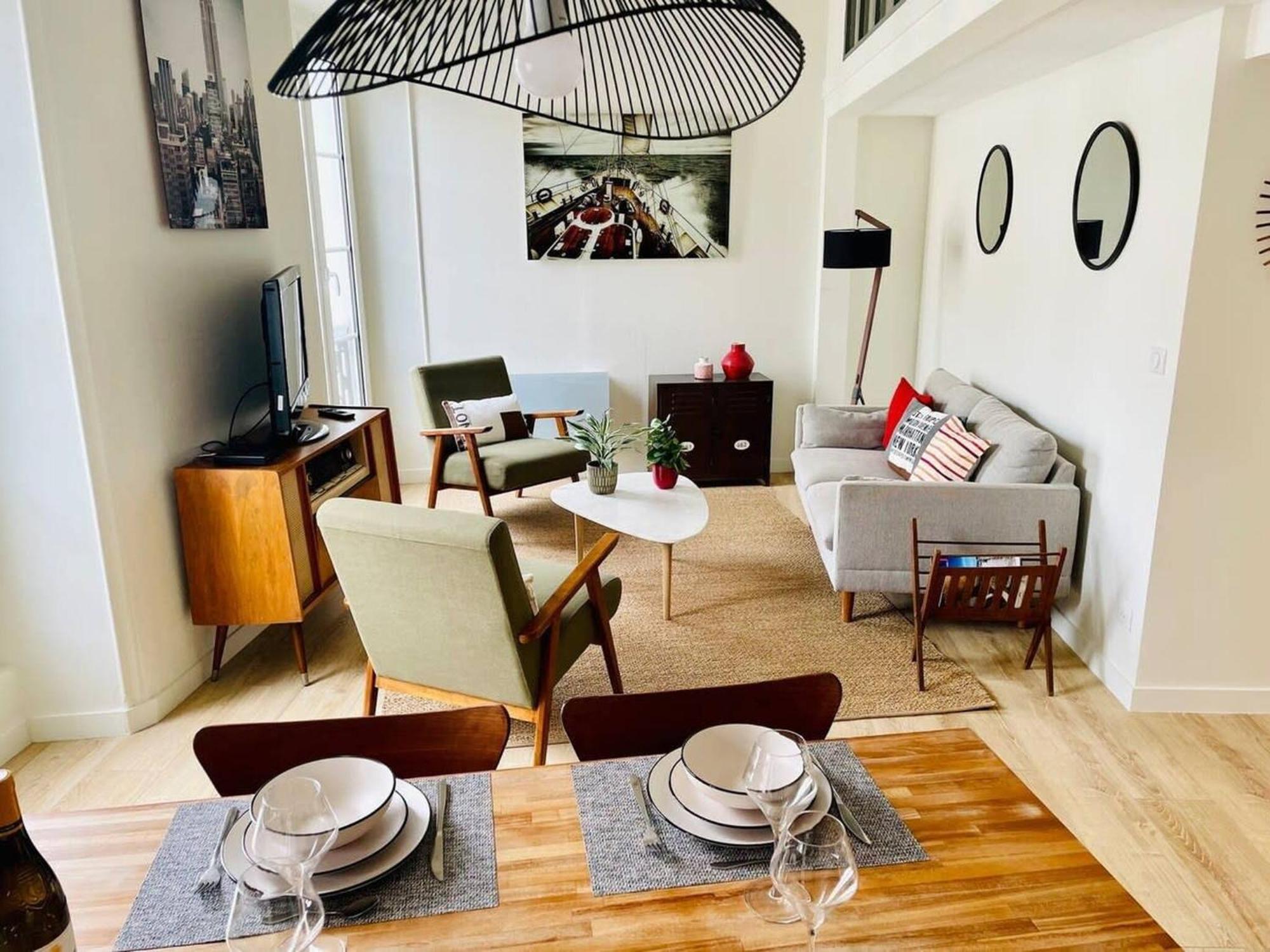 L Atelier - Joli T3 Refait A Neuf Wifi Garage Hébergement de vacances La Rochelle (Charente-Maritime)