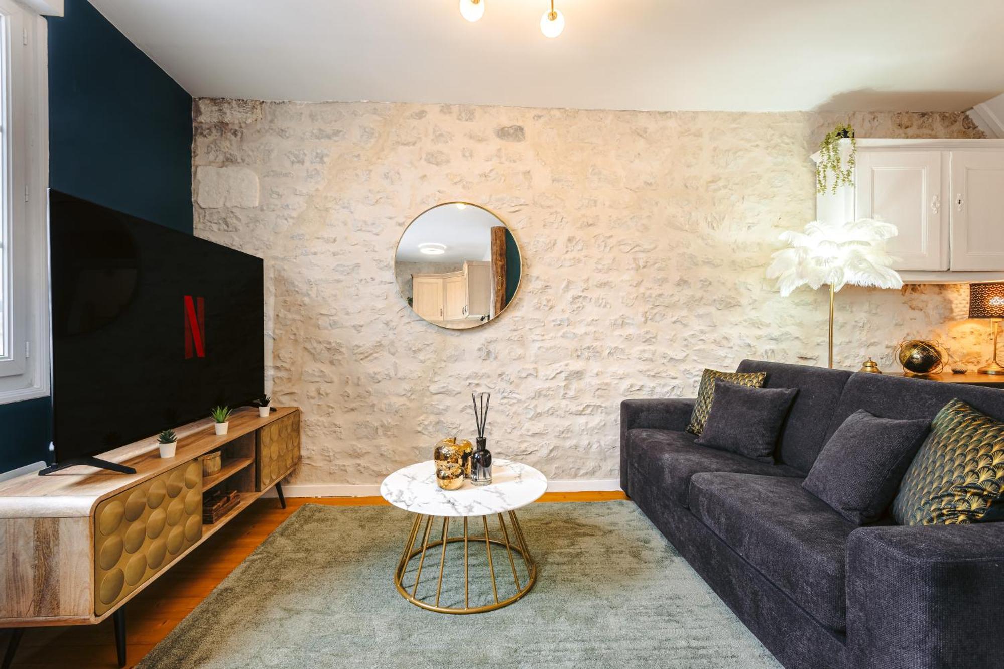 Gatsby - Elegant, Central, Fibre, Tv 4k, Netflix, Literie Confortable Appartement La Rochelle (Charente-Maritime)